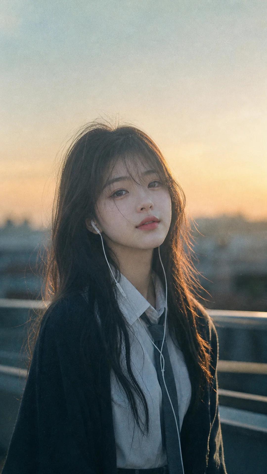 生图写真|富士胶片天台耳机少女