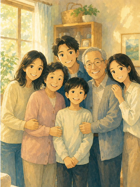 动漫化 · 吉卜力风全家福